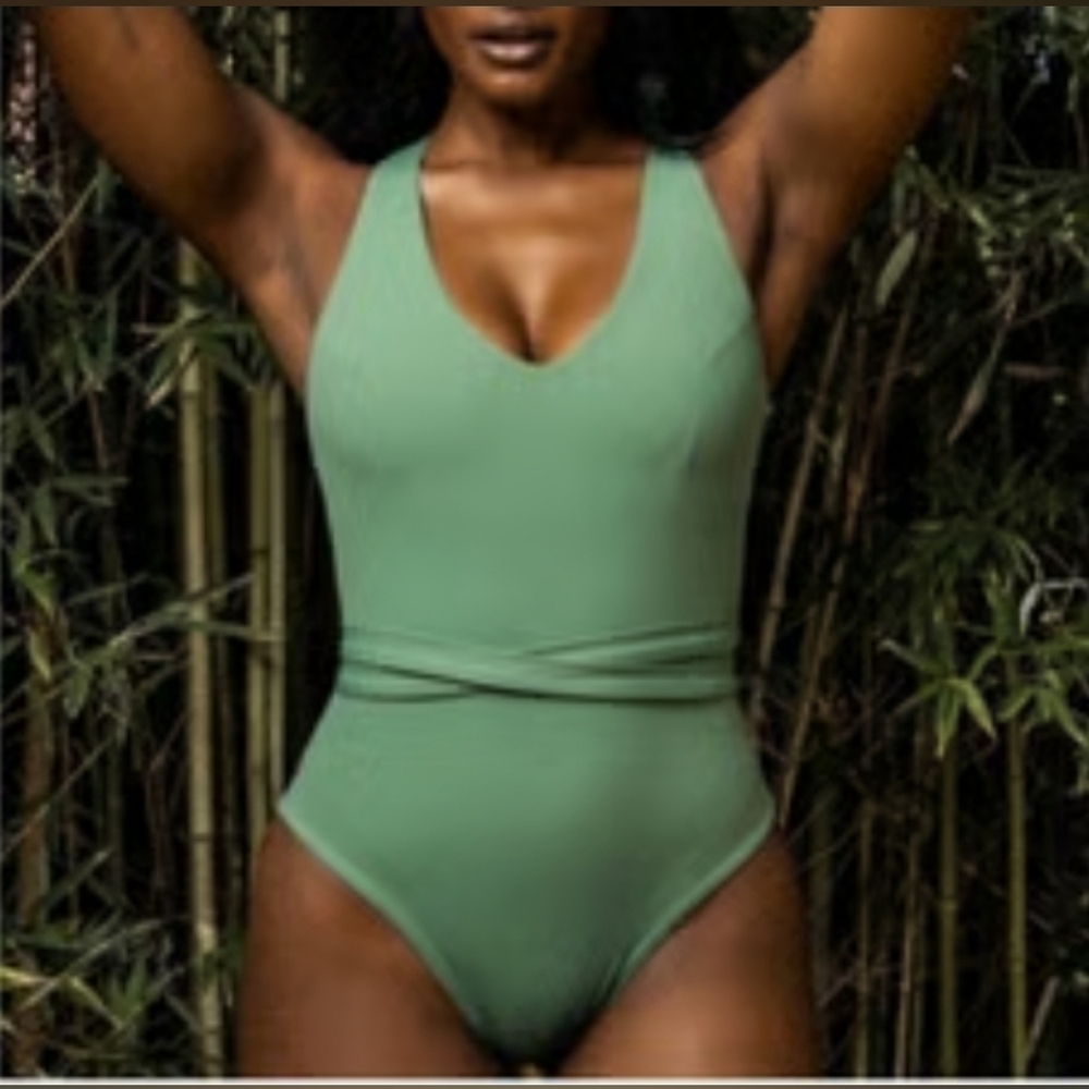 Buffbunny Green One-Piece Swimsuit